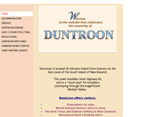 Tablet Screenshot of duntroon.co.nz